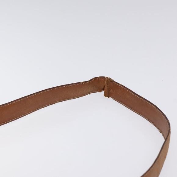 CELINE Macadam Canvas Shoulder Bag Pvc Leather Brown Gold - Picture 8 of 13